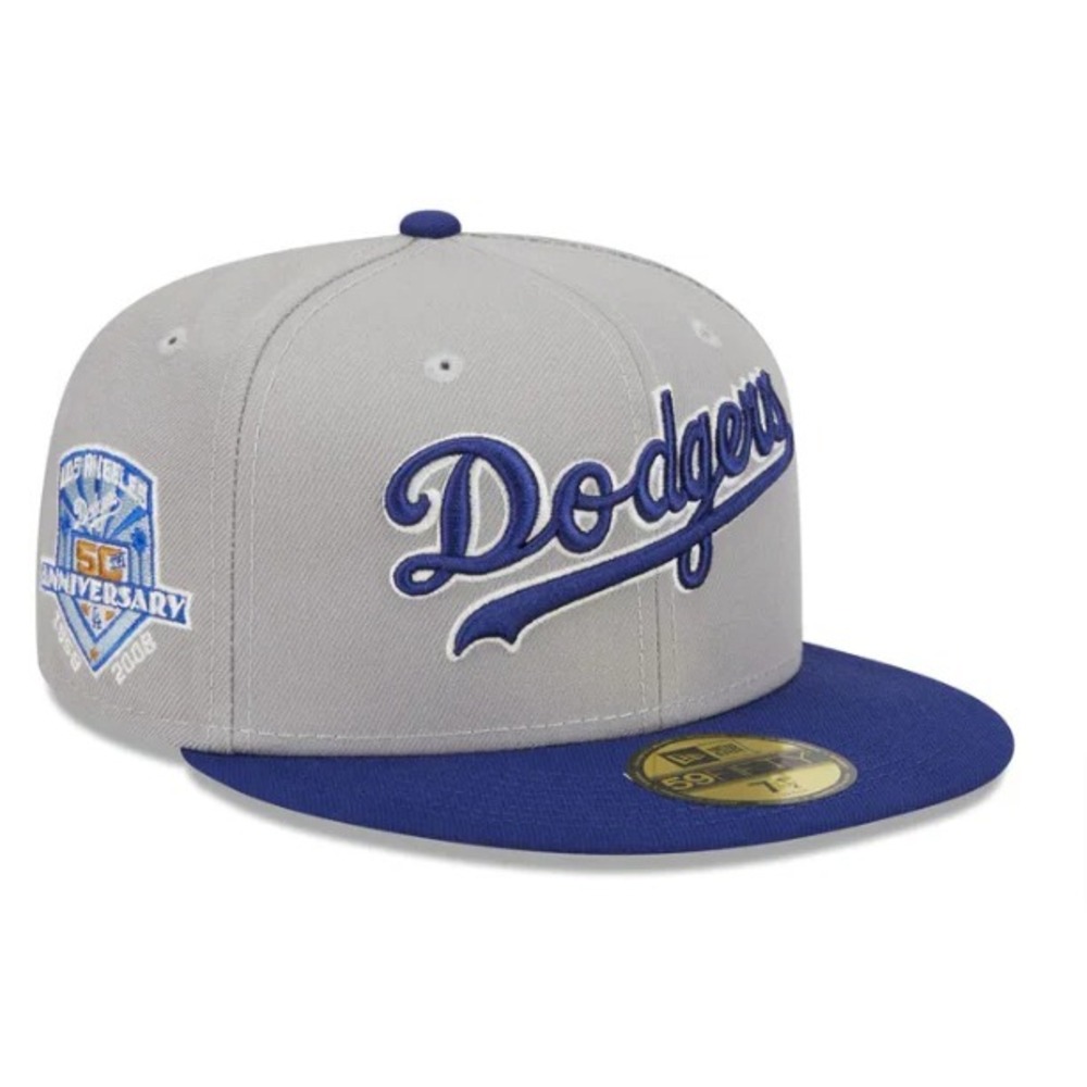 New Era Los Angeles Dodgers 59FIFTY Fitted Hat Green UV 50th Patch - 7 1/2